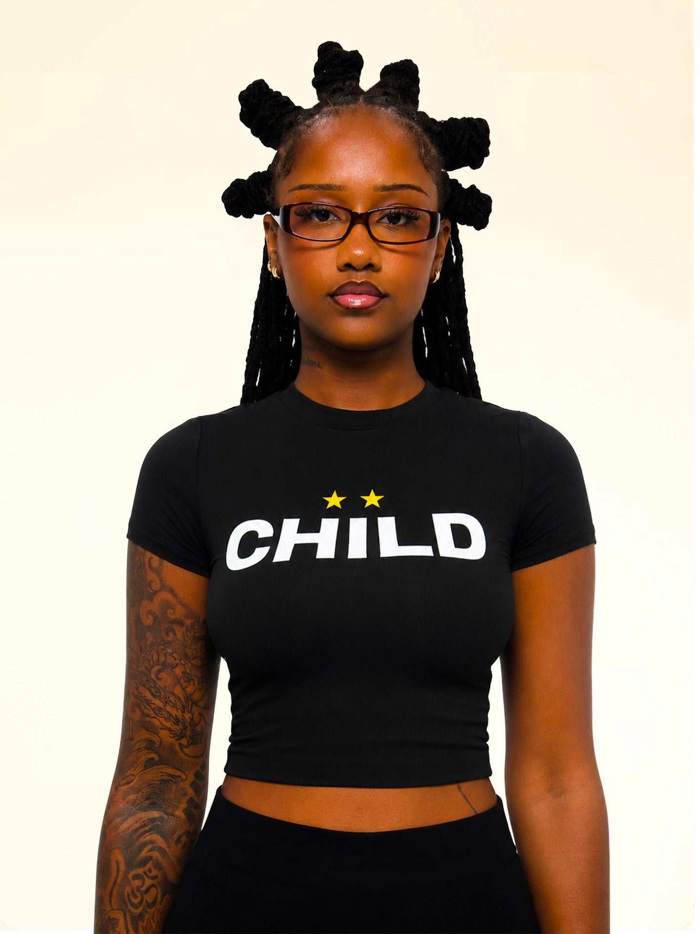 "OG BABY TEE" BLACK