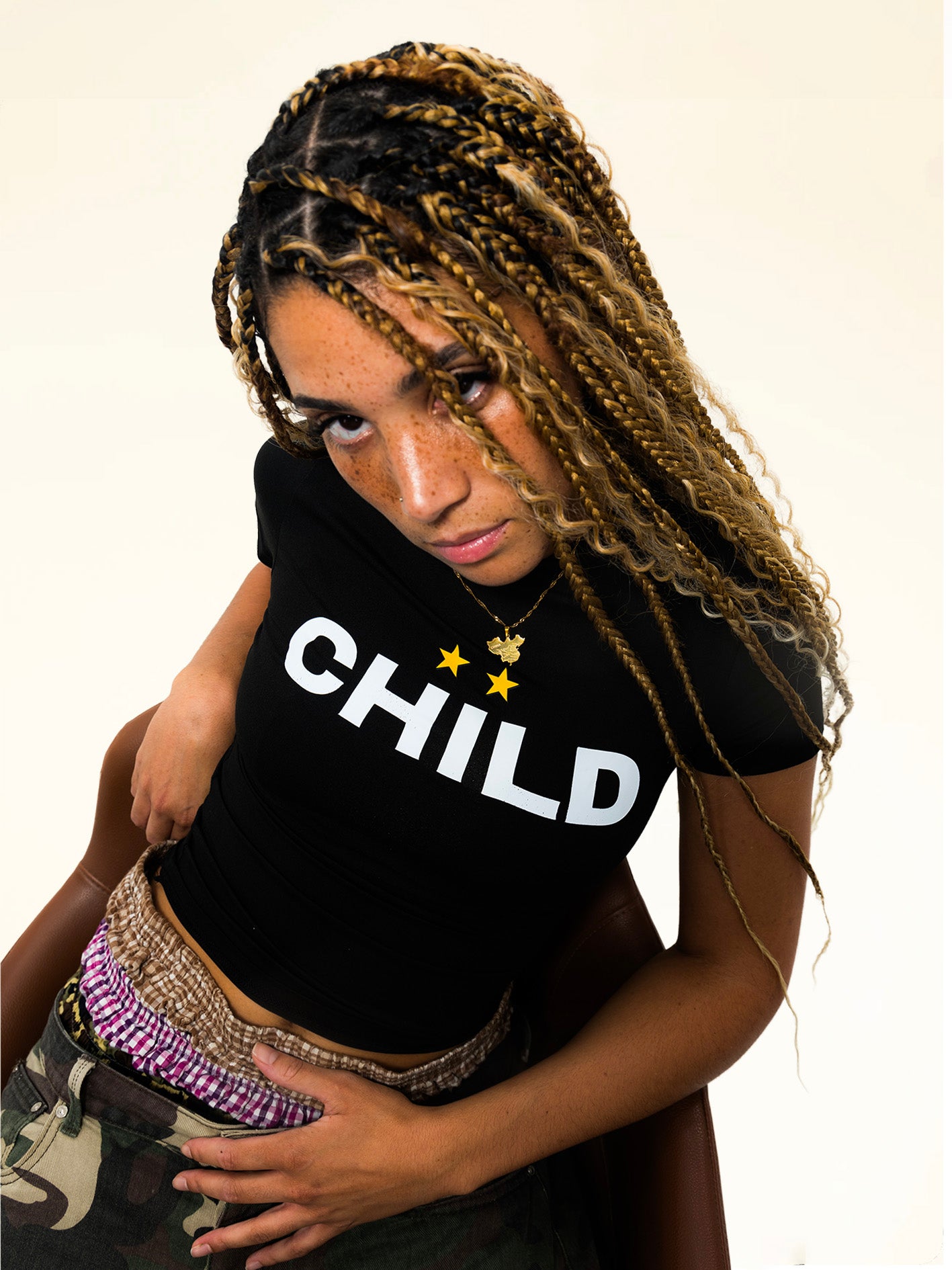 "OG BABY TEE" BLACK